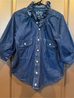 KMJ Kate McHale Jensen Denim Southern Lover Shirt Size S